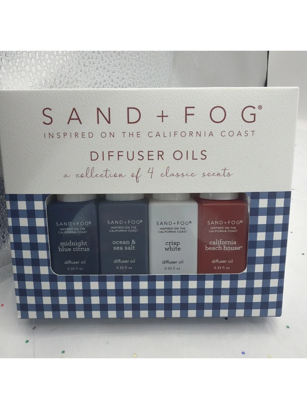 Sand + Fog Fragrance Diffuser Oil 4 Pack Blue Citrus Ocean Sea Salt NEW